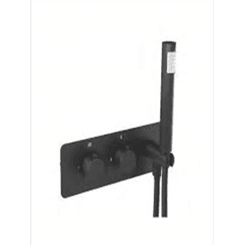 Eastbrook Round Horizontal Shower Valve Inc Kit Black   93.0087
