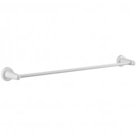 Eastbrook Round Magnetic Towel Hanger 600mm Gloss White   101.0071
