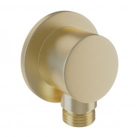 Eastbrook Round Outlet Elbow Brushed Brass   60.1074