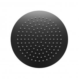 Eastbrook Round Shower Head 200mm Matt Smooth Black   93.0094