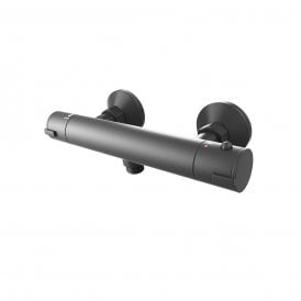 Eastbrook Round Thermostatic Bar Valve Black   93.0089