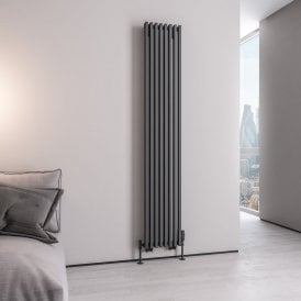 Eastbrook Rowsham 1800mm x 380mm Radiator Matt Anthracite   89.0110