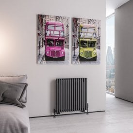 Eastbrook Rowsham 600mm x 580mm Radiator Matt Anthracite   89.0105