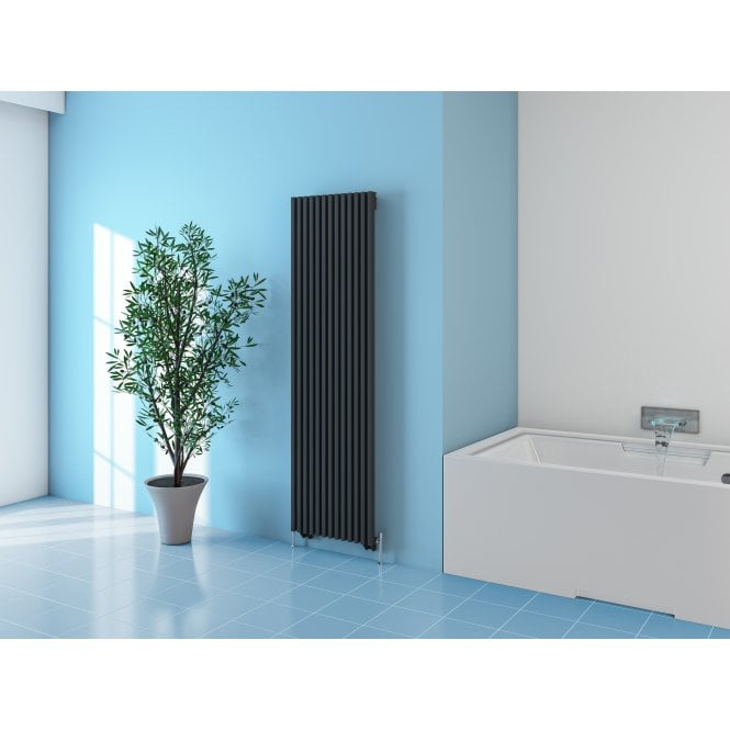 Eastbrook  Rowsham 800mm x 500mm Towel Rail Matt Anthracite   89.1394