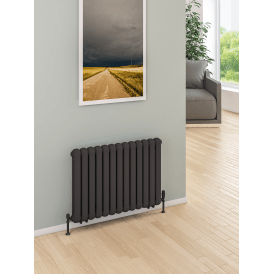 Eastbrook Rubano 600mm x 383mm Radiator Matt Anthracite   81.0060