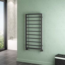 Eastbrook Ryton 1200mm x 600mm Towel Rail Matt Anthracite   61.0011