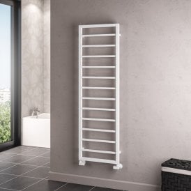 Eastbrook Ryton 1600mm x 500mm Towel Rail Matt White   61.0006