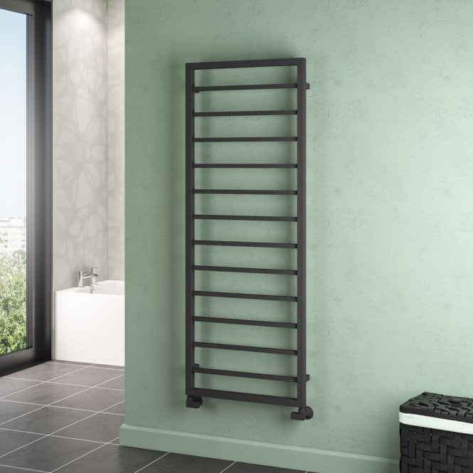 Eastbrook  Ryton 1600mm x 600mm Towel Rail Matt Anthracite   61.0013
