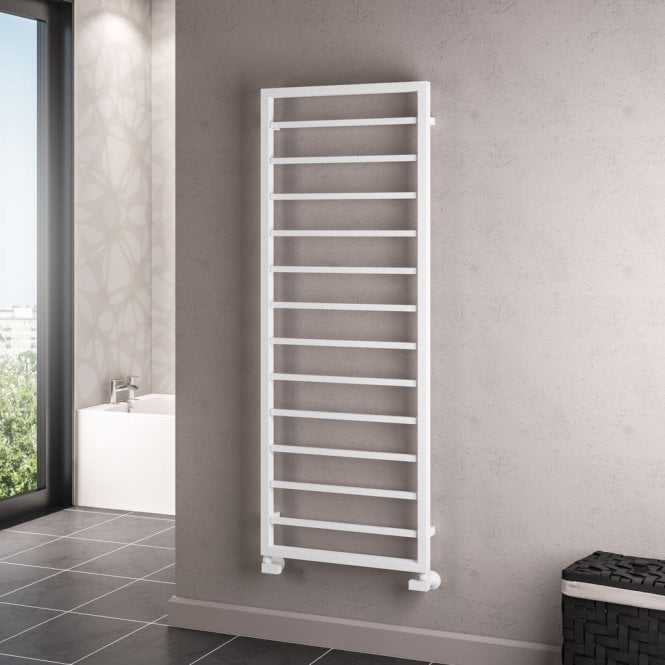Eastbrook  Ryton 1600mm x 600mm Towel Rail Matt White   61.0007