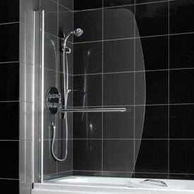 Eastbrook Sail Shaped Screen With Towel Rail Silver   69.701