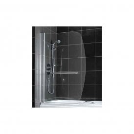Eastbrook Sail Shaped Screen With Towel Rail Silver   69.701
