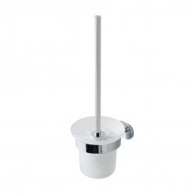 Eastbrook Salerno Glass Brush Holder Chrome   52.032