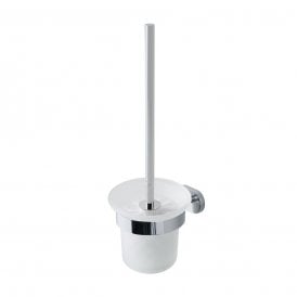 Eastbrook Salerno Glass Brush Holder Chrome   52.032