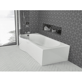 Eastbrook Shannon Beaufort P-Shaped 1500mm x 850mm Right Hand 179 Litre Bath   42.1108