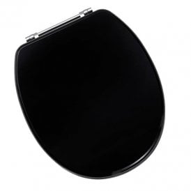 Eastbrook Sherwood Seat With Chrome Hinges Black High Gloss   34.10901