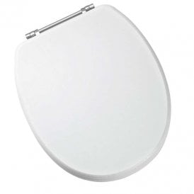 Eastbrook Sherwood Seat With Chrome Hinges White Ash   34.1095