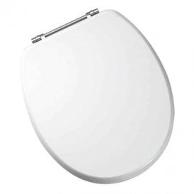 Eastbrook Sherwood Seat With Chrome Hinges White High Gloss   34.1098