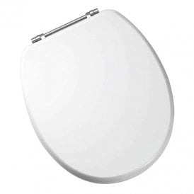 Eastbrook Sherwood Seat With Chrome Hinges White High Gloss   34.1098