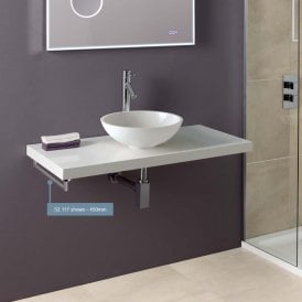 Eastbrook Single Towel Rail 750mm Chrome   52.119