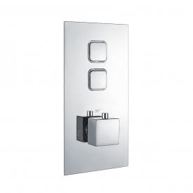 Eastbrook Square Concealed Therm Double Push Button Shower Valve   93.0033
