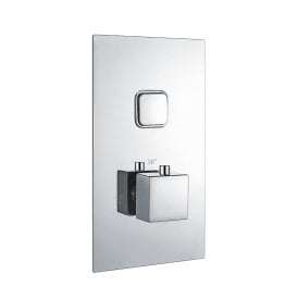 Eastbrook Square Concealed Therm Single Push But Shower Valve   93.0032