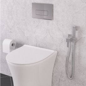 Eastbrook Square Douche Pack Chrome   60.1060