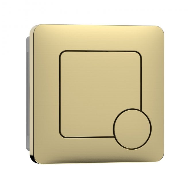 Eastbrook  Square Flush Button Brushed Brass   14.704