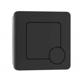 Eastbrook Square Flush Button Matt Black   14.703