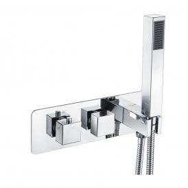 Eastbrook Square Horiz Thermostatic Shower Valve Inc Kit   93.0027