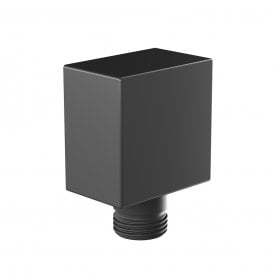 Eastbrook Square Outlet Elbow Matt Smooth Black   93.0097