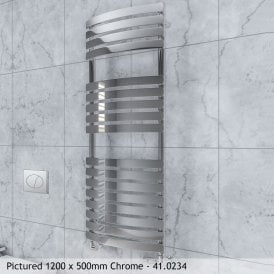 Eastbrook Staverton Curved Tube On Tube 1200mm x 500mm Chrome   41.0234