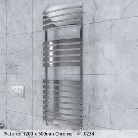 Eastbrook Staverton Curved Tube On Tube 1800mm x 500mm Chrome   41.0236