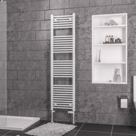 Eastbrook Straight Biava Multirail 1720mm x 450mm White   41.0285