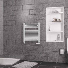 Eastbrook Straight Biava Multirail 688mm x 600mm White   41.0280