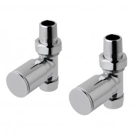 Eastbrook Straight Radiator Valve (Pair) Chrome   41.3008