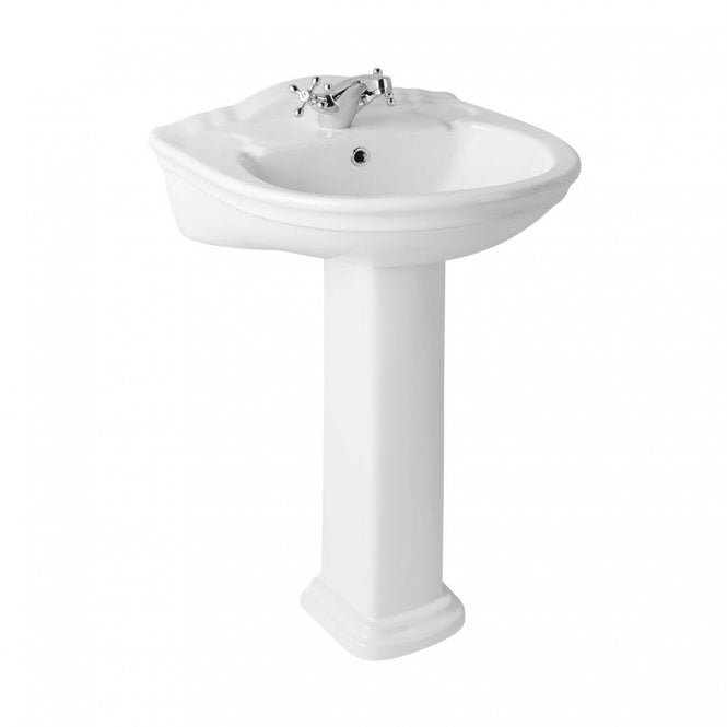 Eastbrook  Tamarind 560mm Basin 1 Tap Hole White   26.0019