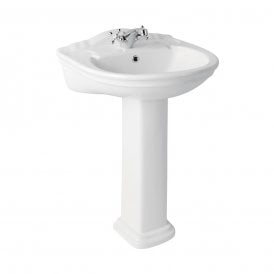 Eastbrook Tamarind 560mm Basin 1 Tap Hole White   26.0019
