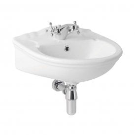 Eastbrook Tamarind Basin 465mm 2 Tap Hole White   26.0023