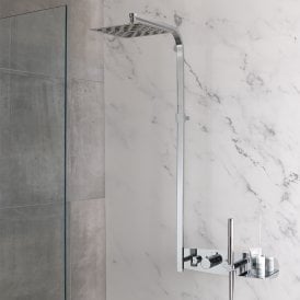 Eastbrook Thermostatic Shower Set With Shelf Chrome   78.0042