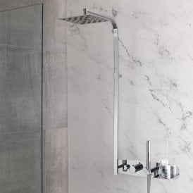 Eastbrook Thermostatic Shower Set With Shelf Chrome   78.0042