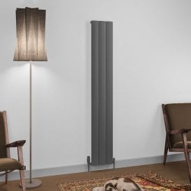 Eastbrook Tordino 1800mm x 280mm Aluminium Radiator Matt Anthracite   89.1223