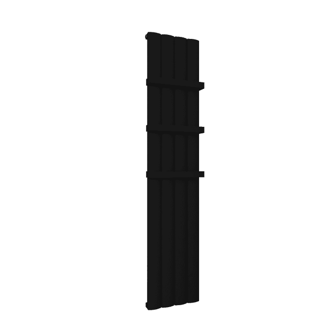 Eastbrook  Tordino 1800mm x 280mm Aluminium Radiator Matt Black   89.1232