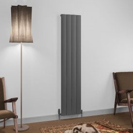 Eastbrook Tordino 1800mm x 375mm Aluminium Radiator Matt Anthracite   89.1224