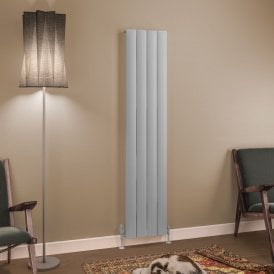 Eastbrook Tordino 1800mm x 375mm Aluminium Radiator Matt Grey   89.1215