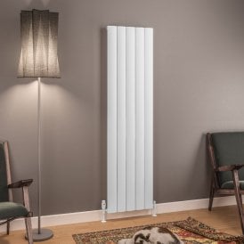 Eastbrook Tordino 1800mm x 470mm Aluminium Radiator Matt White   89.1207
