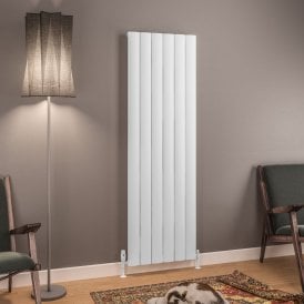 Eastbrook Tordino 1800mm x 565mm Aluminium Radiator Matt White   89.1208