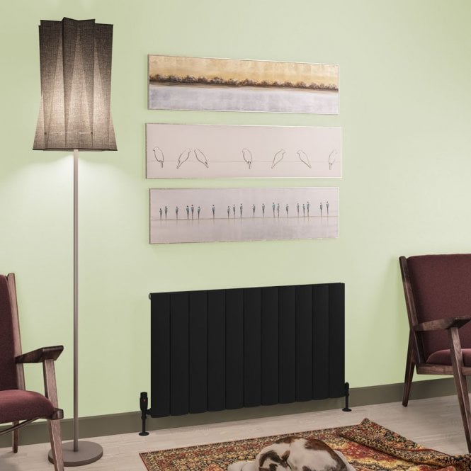 Eastbrook  Tordino 600mm x 1040mm Aluminium Radiator Matt Black   89.1230