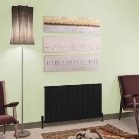 Eastbrook Tordino 600mm x 1040mm Aluminium Radiator Matt Black   89.1230