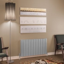 Eastbrook Tordino 600mm x 1040mm Aluminium Radiator Matt Grey   89.1212