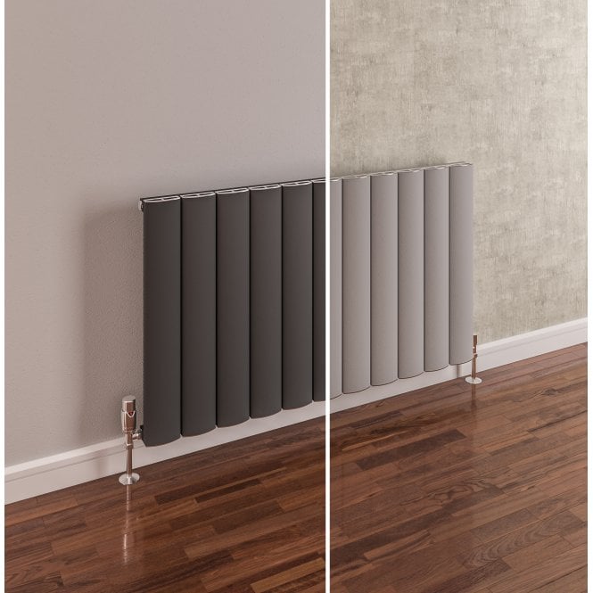 Eastbrook  Tordino 600mm x 470mm Aluminium Radiator Matt Anthracite   89.1218